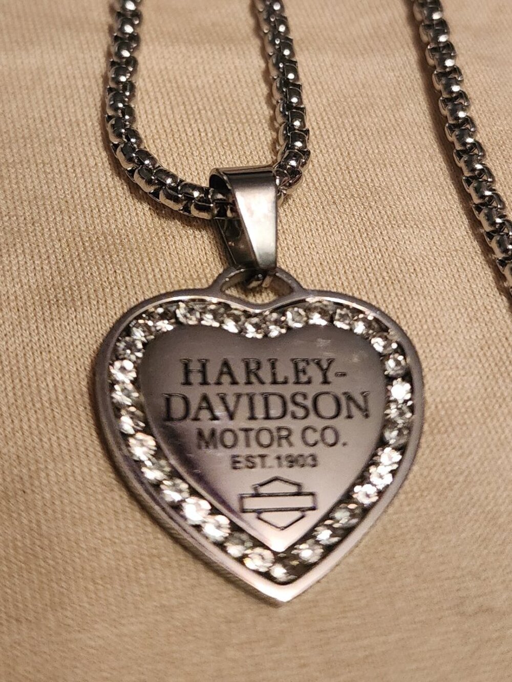 Harley-Davidson Pendants and chain stainless steel
